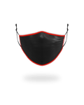 ADULT VERTICAL SHARK (BLACK) FORM-FITTING FACE MASK