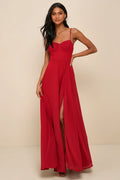 Cause for Commotion Black Pleated Bustier Maxi Dress