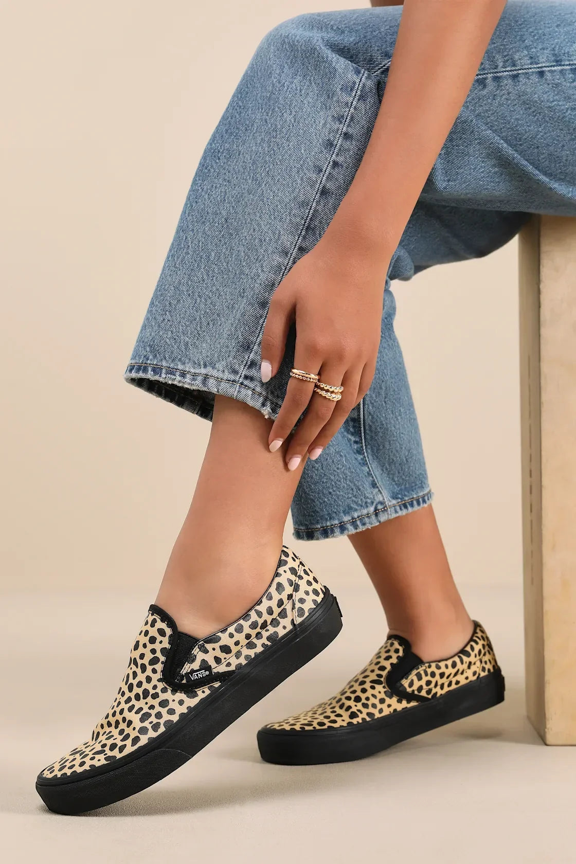 Classic Black and Y2K Dalmatian Slip-On Sneakers