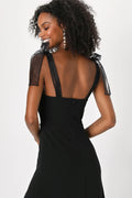 Beloved Elegance Emerald Green Tie-Strap Mermaid Maxi Dress