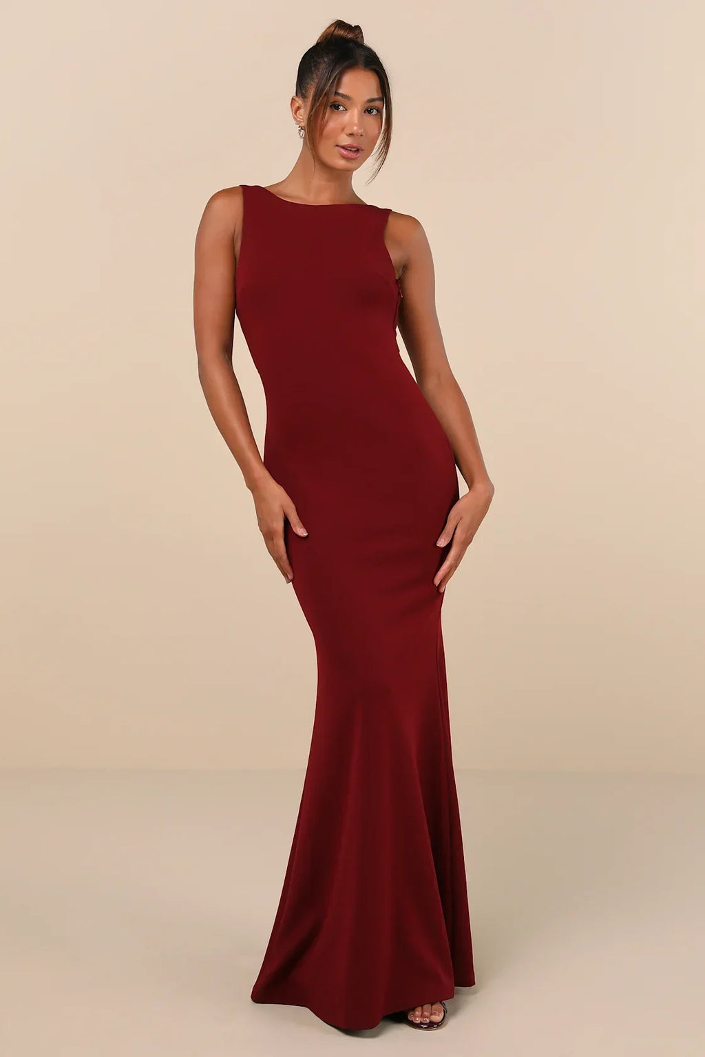 Love In Your Eyes Ivory Knotted Mermaid Maxi Dress