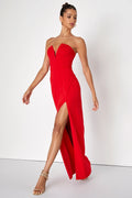 Dedicated to Glamour Black Strapless Maxi Dress