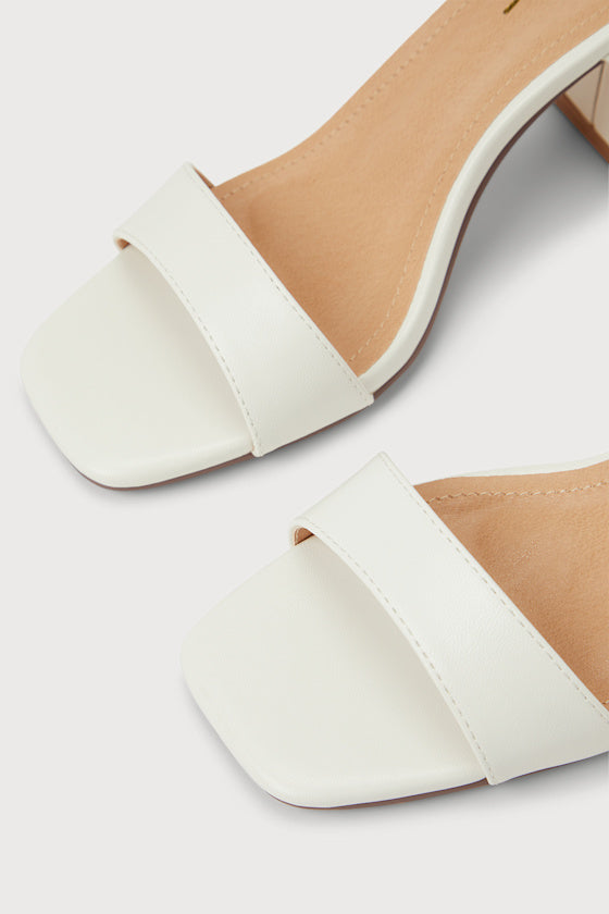 Zoyana White Lace-Up High Heel Sandals