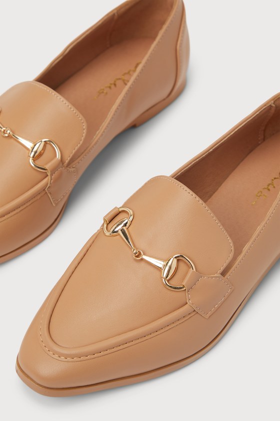 Margote Light Nude Horsebit Loafers
