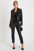 Daily Driver Black Coated High-Rise Skinny Jeans