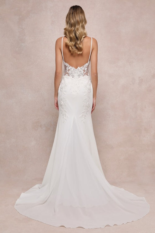 Vision of Romance White Sheer Mesh Embroidered Sequin Maxi Dress