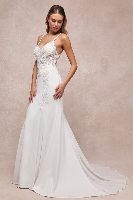 Vision of Romance White Sheer Mesh Embroidered Sequin Maxi Dress