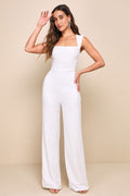 Enticing Endeavors White Jumpsuit