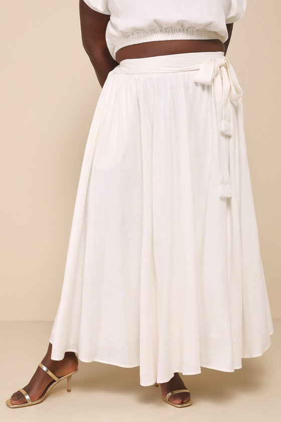Brings You Back Ivory Two-Piece Midi Dress
