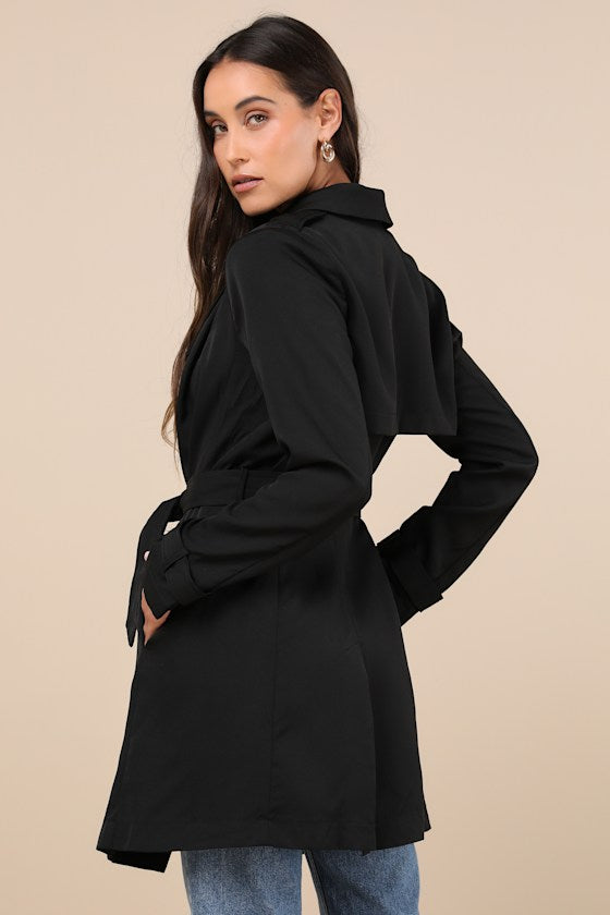 Winnipeg Black Trench Coat
