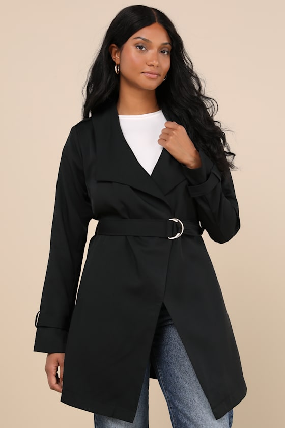 Winnipeg Black Trench Coat
