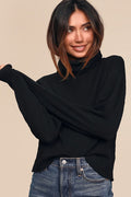 Amazing Memories Black Turtleneck Sweater