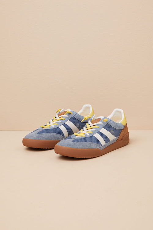 Verdict Blue Multi Suede Leather Lace-Up Sneakers