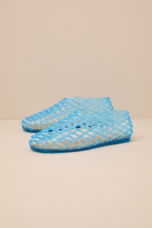 Marlow Blue Sheer Jelly Flats