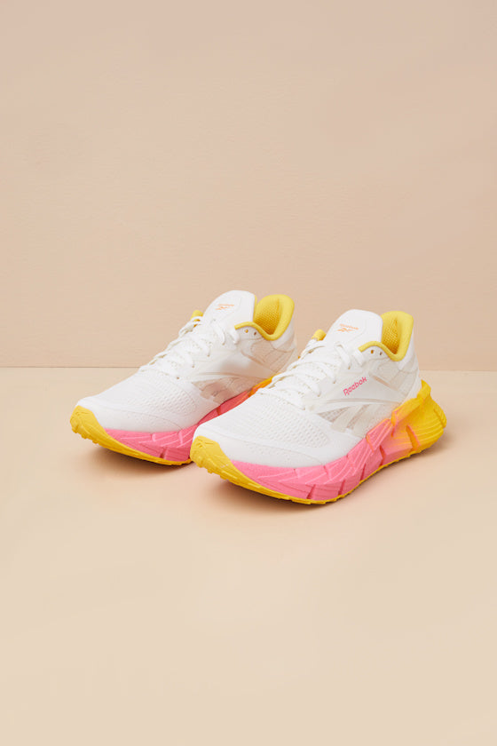 FloatZig 1 Chalk and Atomic Pink Mesh Sneakers