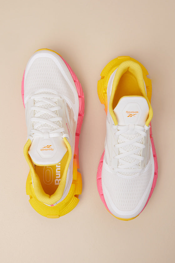 FloatZig 1 Chalk and Atomic Pink Mesh Sneakers