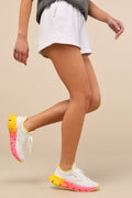FloatZig 1 Chalk and Atomic Pink Mesh Sneakers