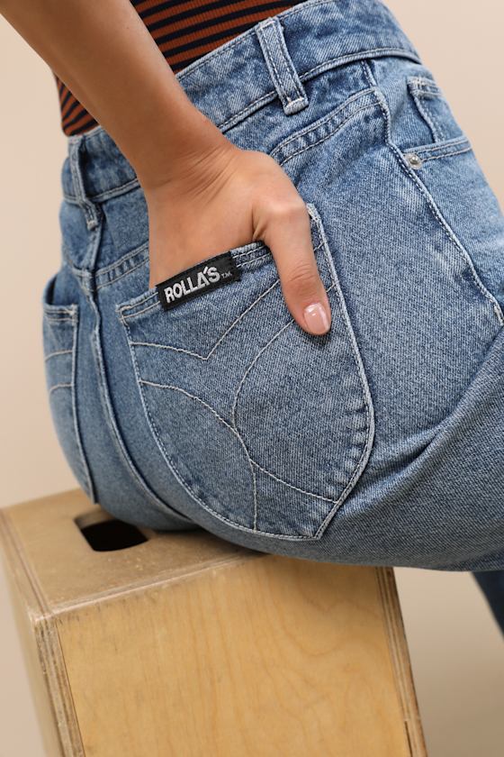 Kate Medium Wash Mid-Rise Baggy Jeans
