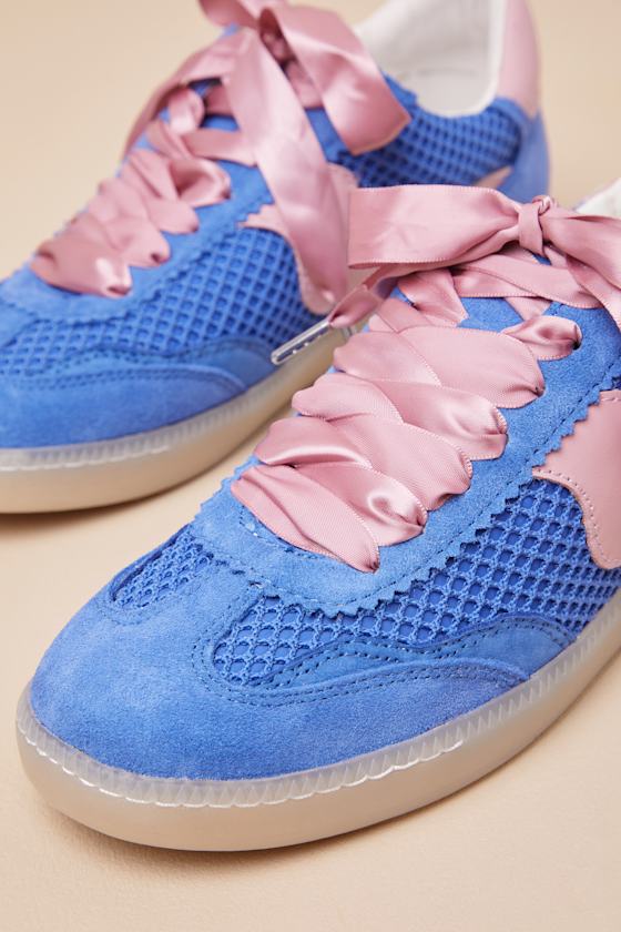 Notice Royal Blue Woven Mesh Sneakers