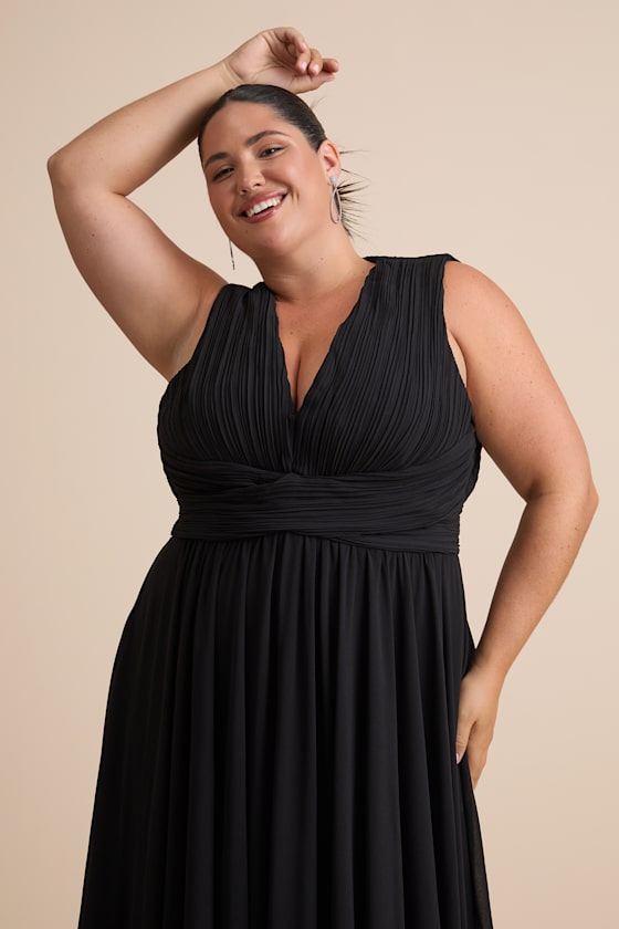 Vivid Imagination Black Cutout Maxi Dress