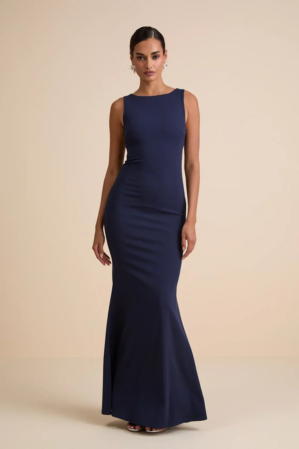 Love In Your Eyes Ivory Knotted Mermaid Maxi Dress