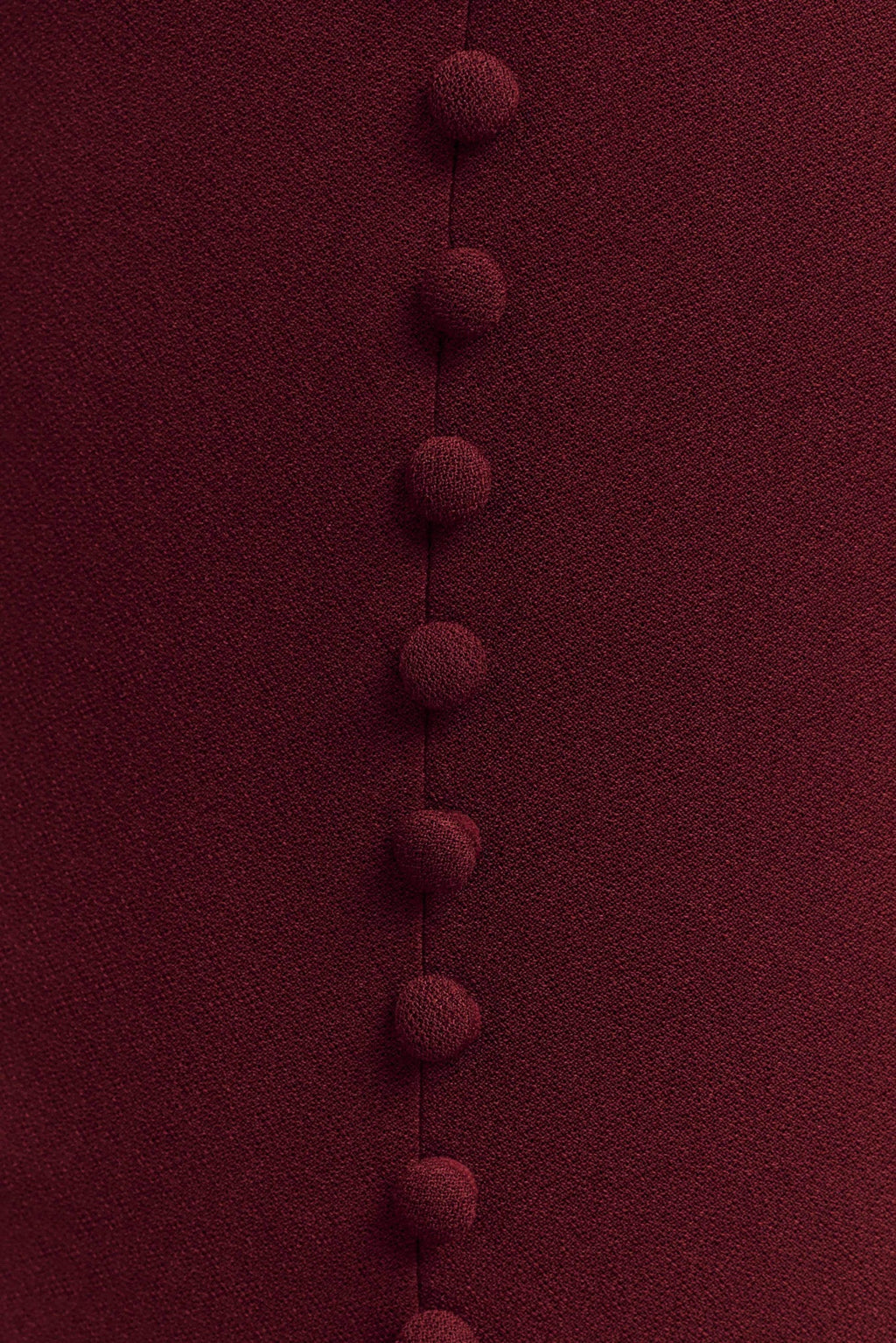 Annita Crepe Halter Midi Dress - Merlot