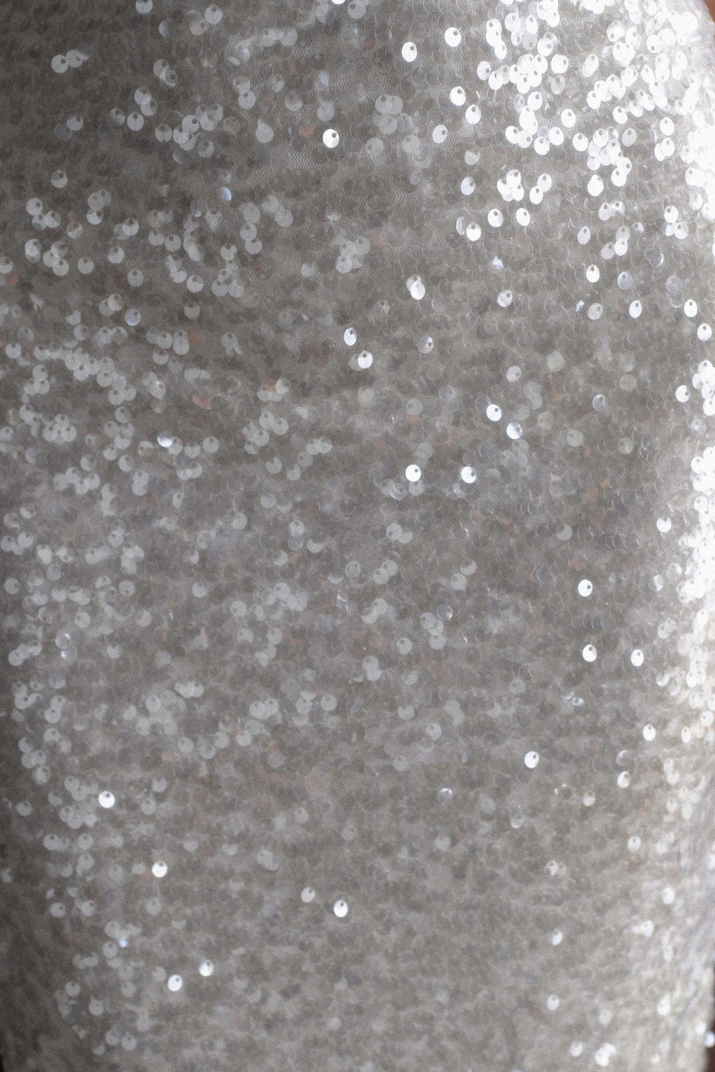 Makari Sequin Maxi Dress - White