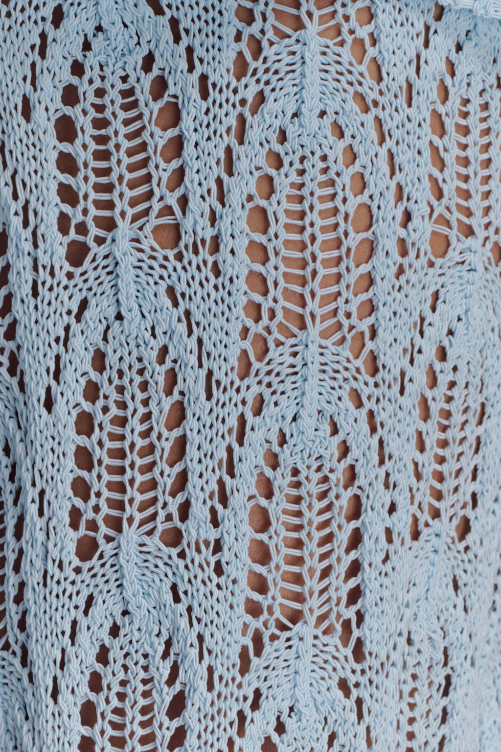 Glinda Crochet Pants - Light Blue