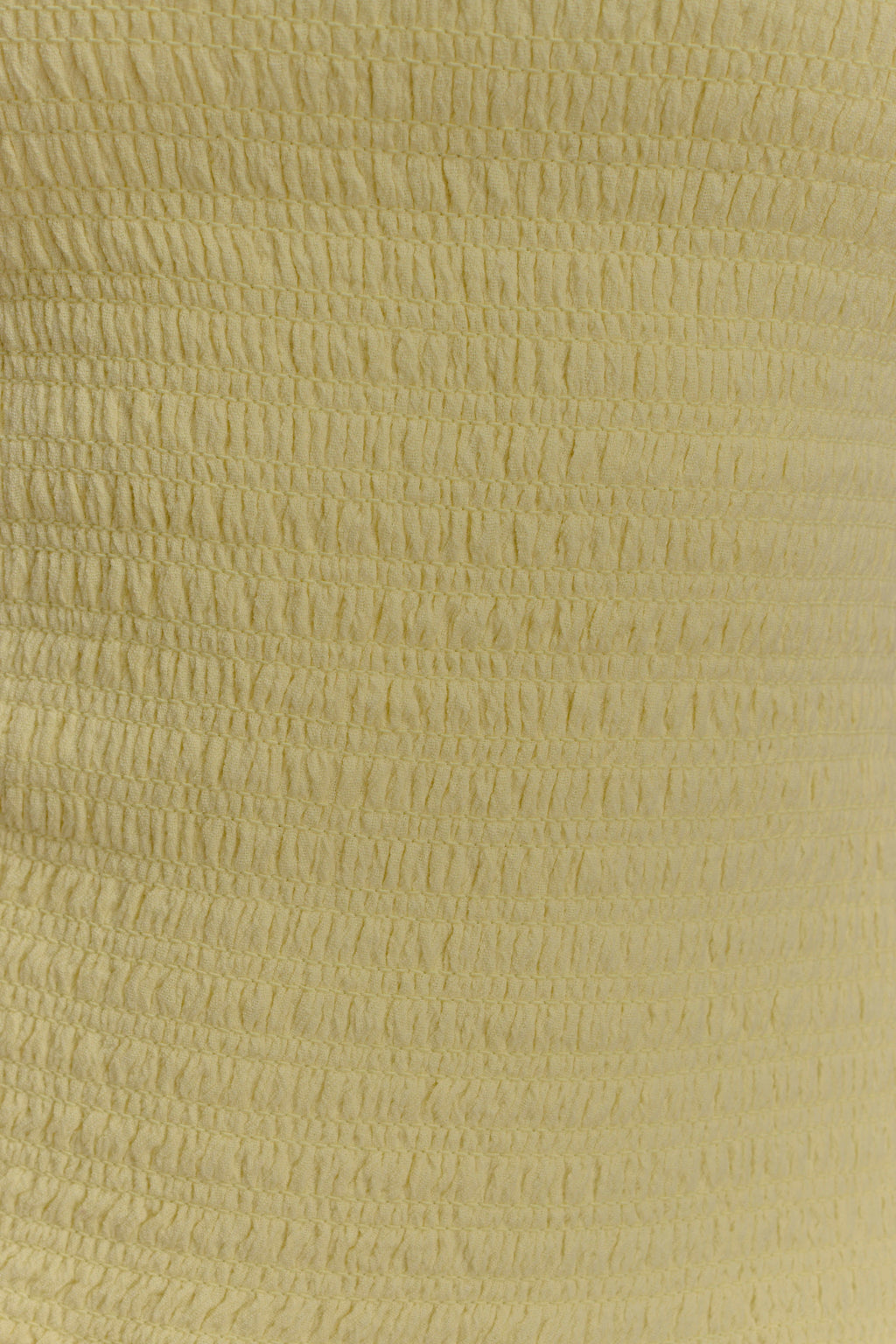 Maureen Cotton Shirring Maxi Dress - Lemon