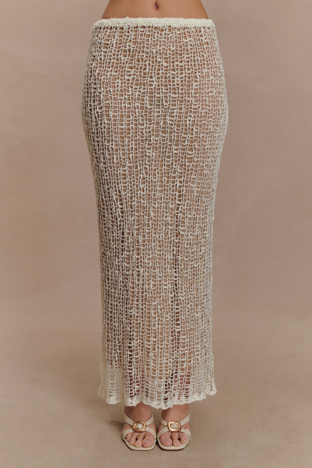 Cordelia Knit Maxi Skirt - Ivory