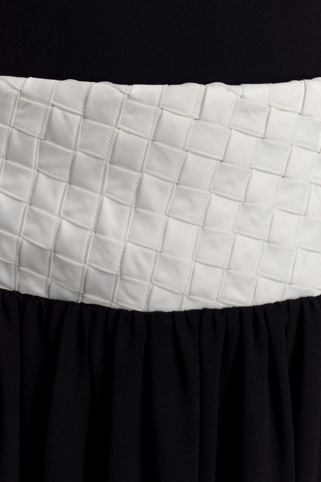 Celine Chiffon Maxi Dress - Black/White