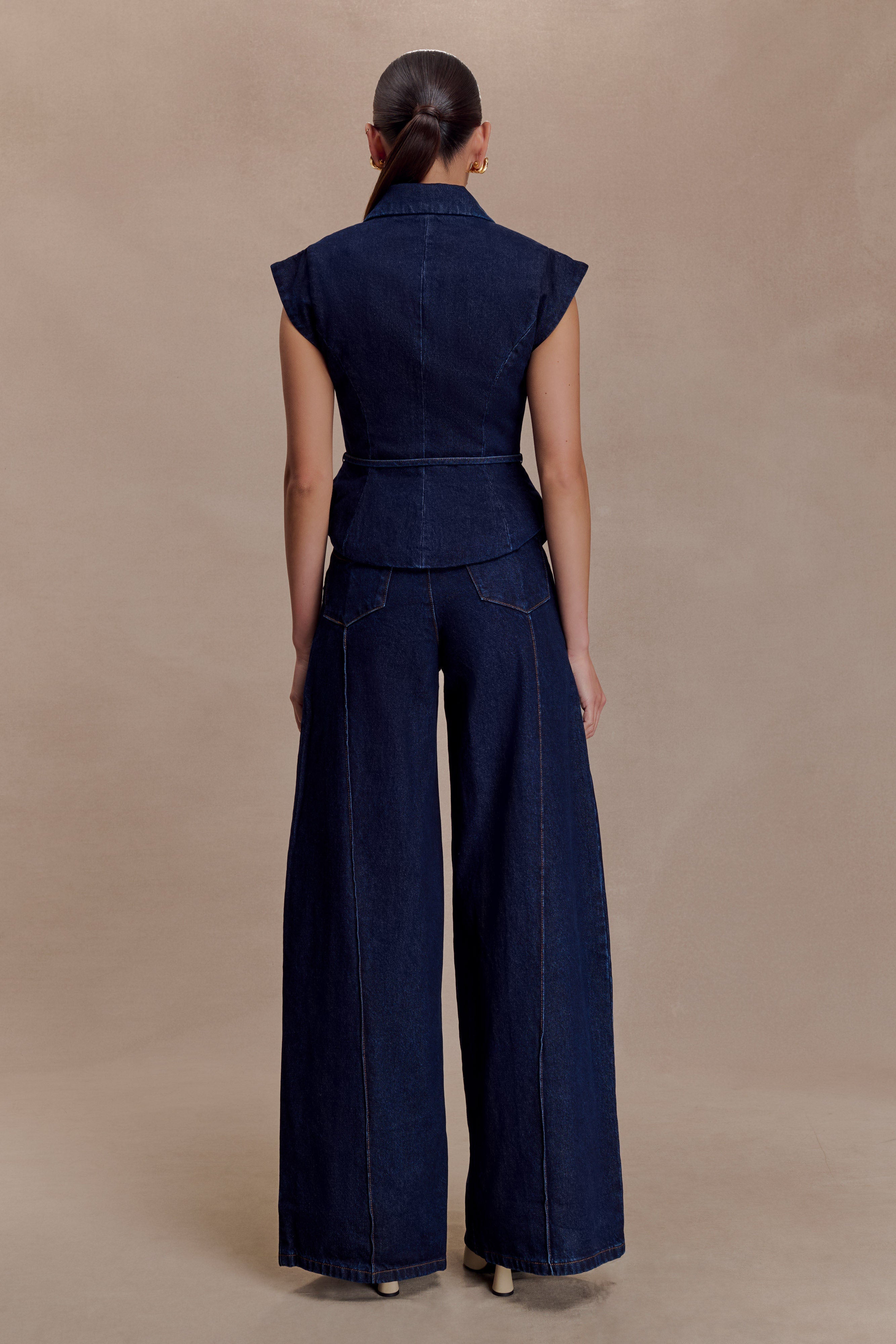 Beatrix High Rise Denim Jeans -  Indigo Blue