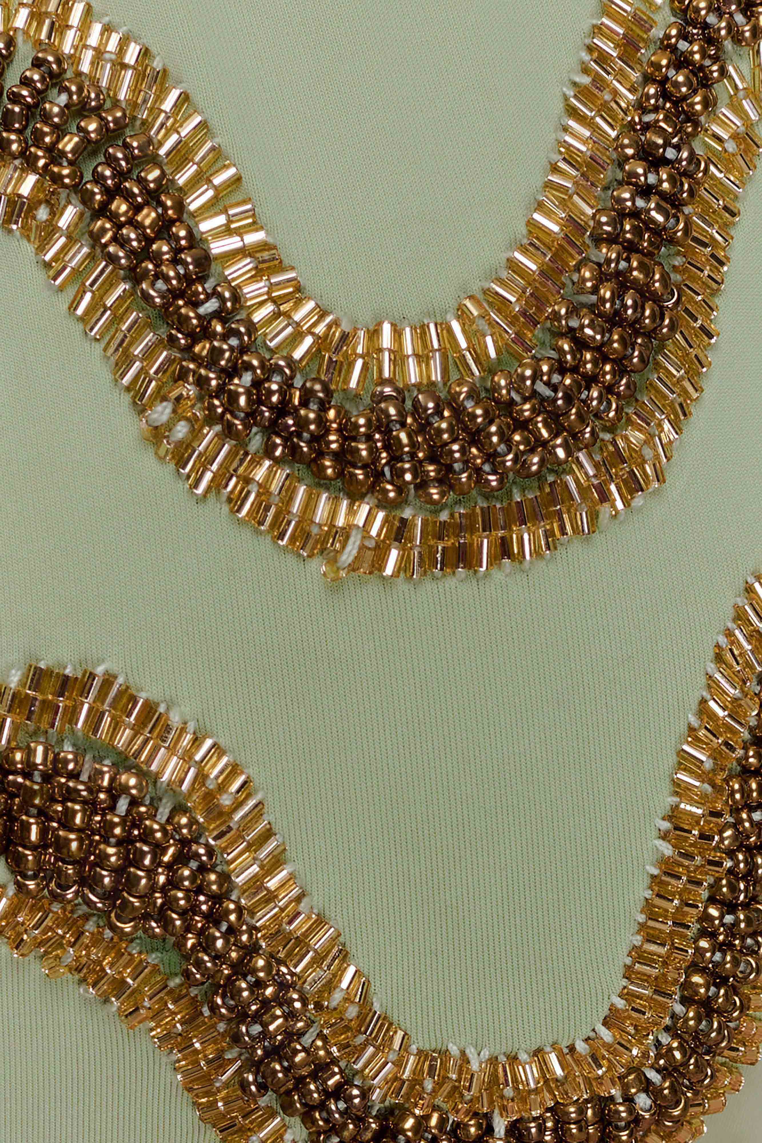 Robyn Beaded Bikini Bottom - Sage