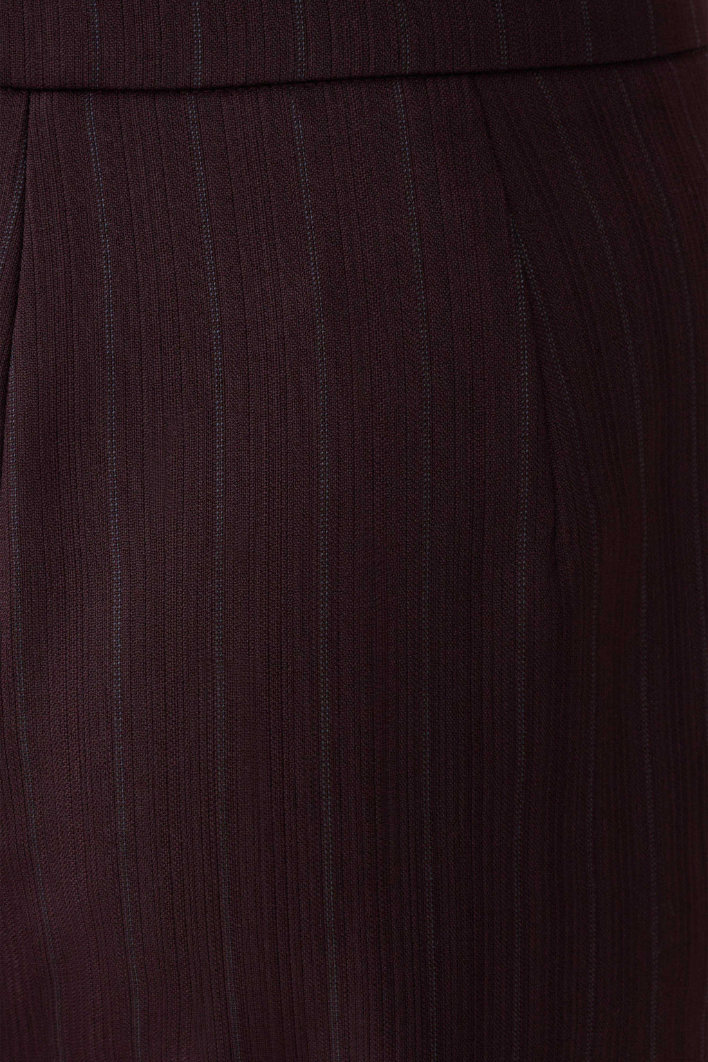 Agatha Straight Leg Suiting Pants - Plum Pinstripe