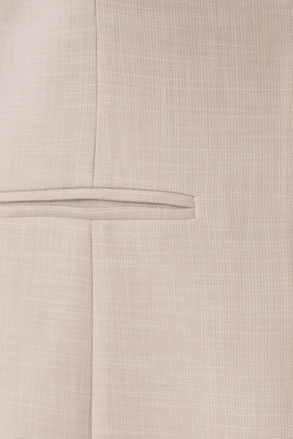 Solenne Collarless Suiting Blazer - Natural Marle