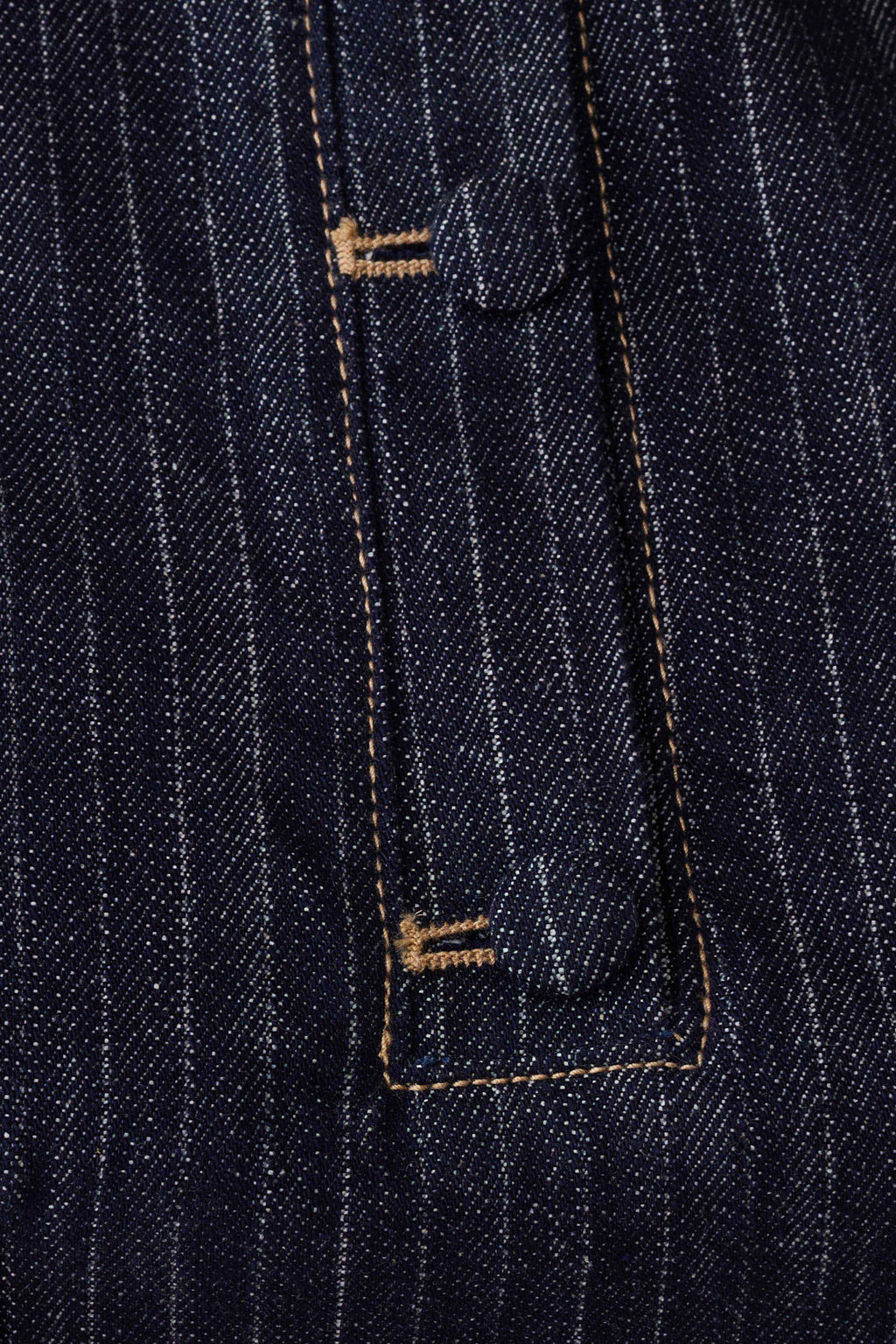 Loraine Sleeveless Denim Top - Indigo Pinstripe