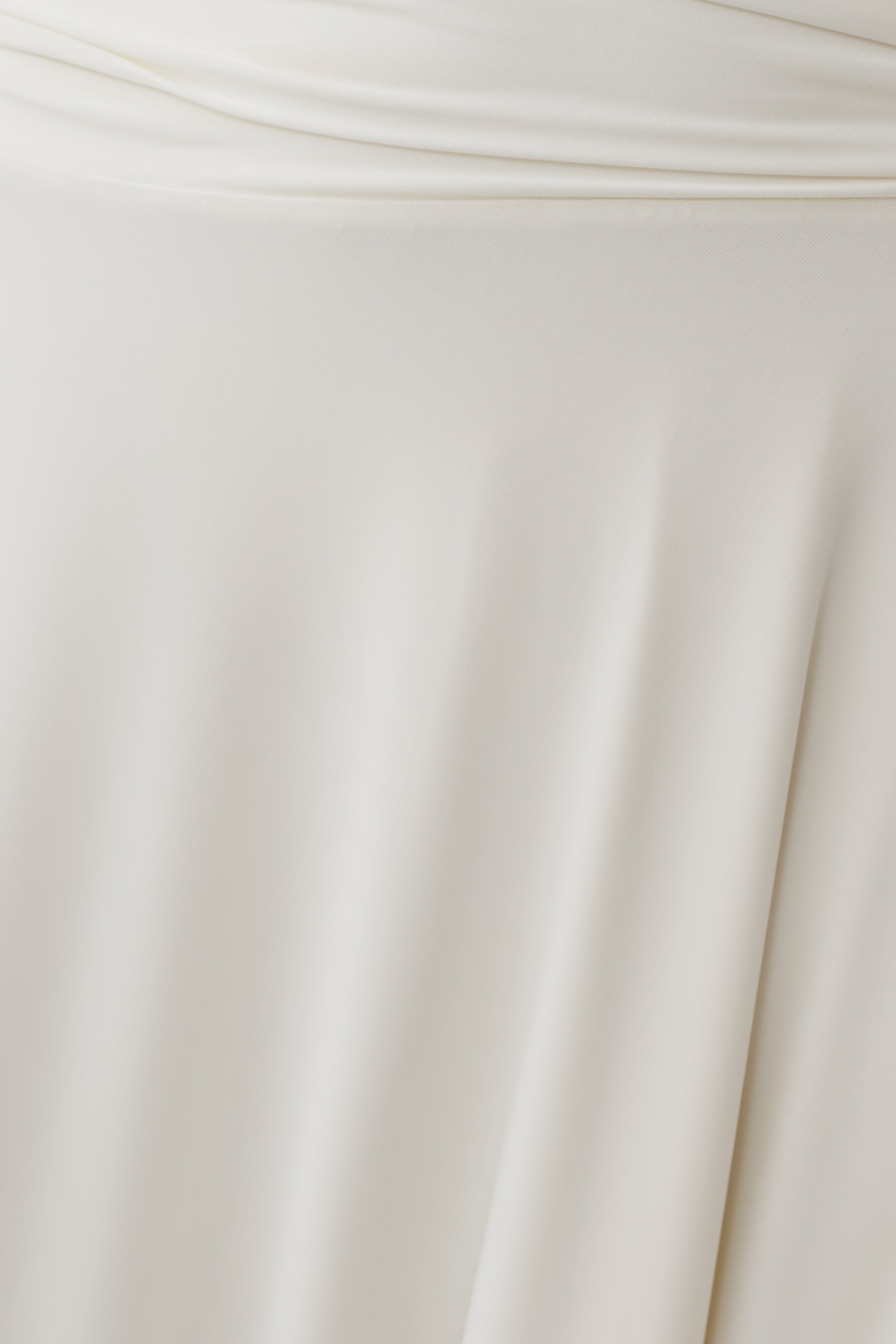 Luu Slinky Midi Skirt - Ivory