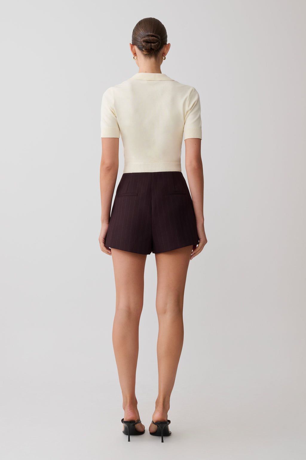 Philly Knit Button Up Top - Ivory