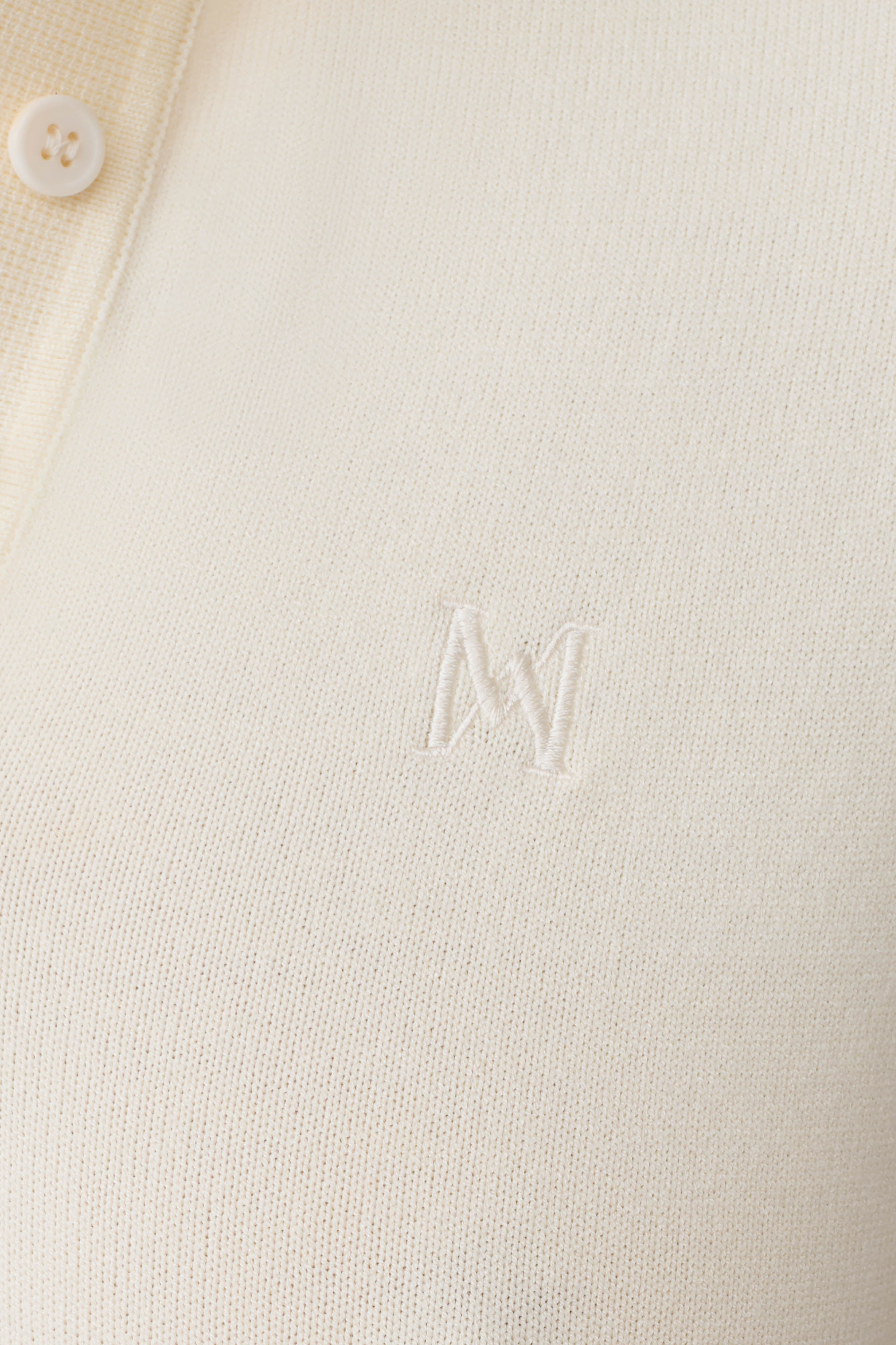 Philly Knit Button Up Top - Ivory
