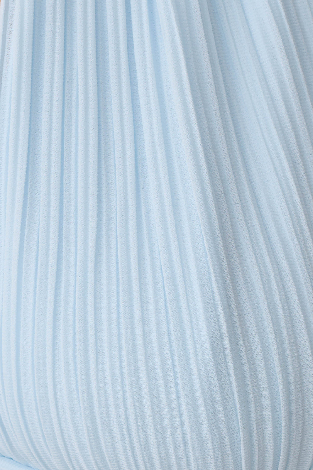 Amaris Sleeveless Plisse Halter Top - Pale Blue