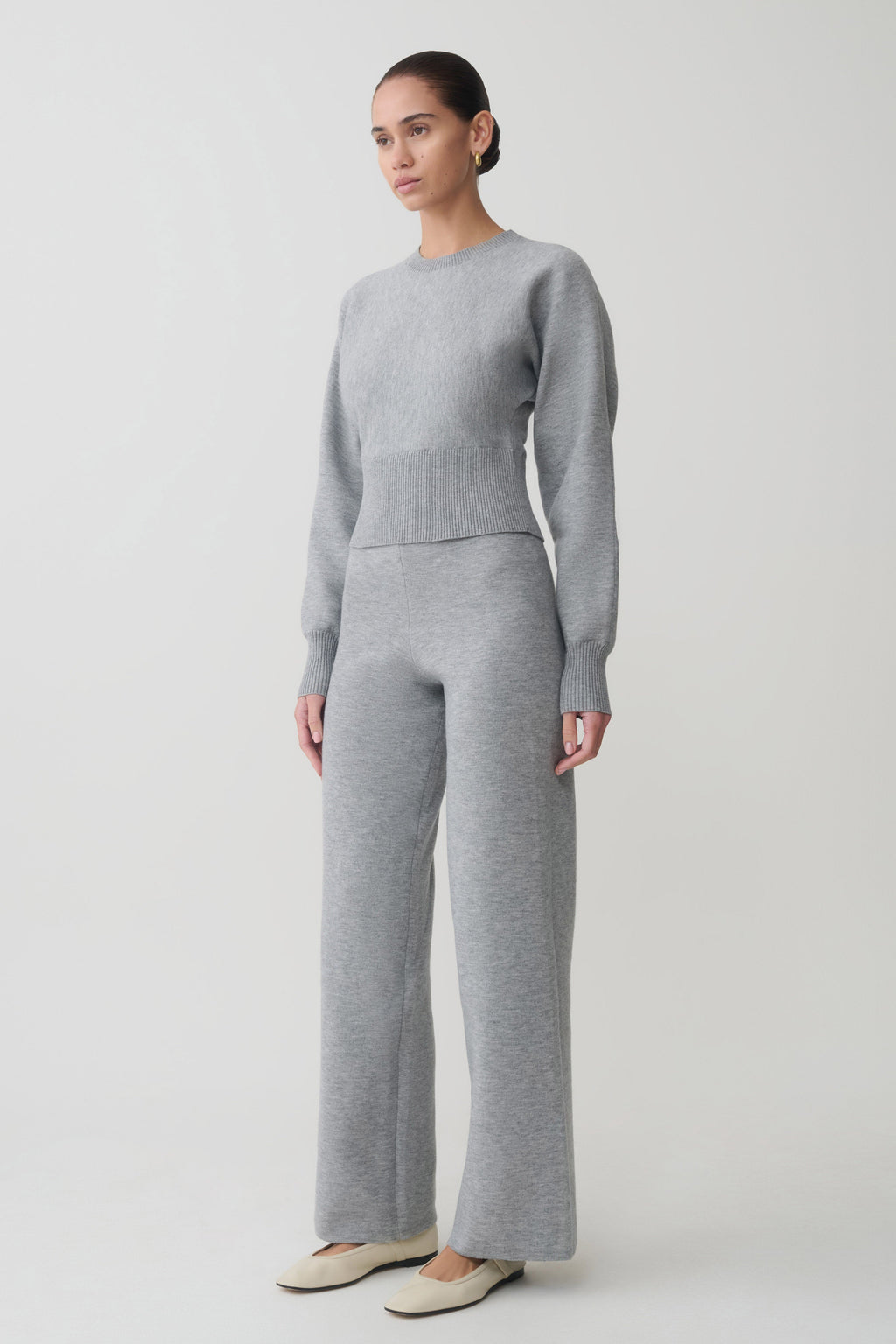 Ciaralee Cinched Waist Jumper - Grey Marle