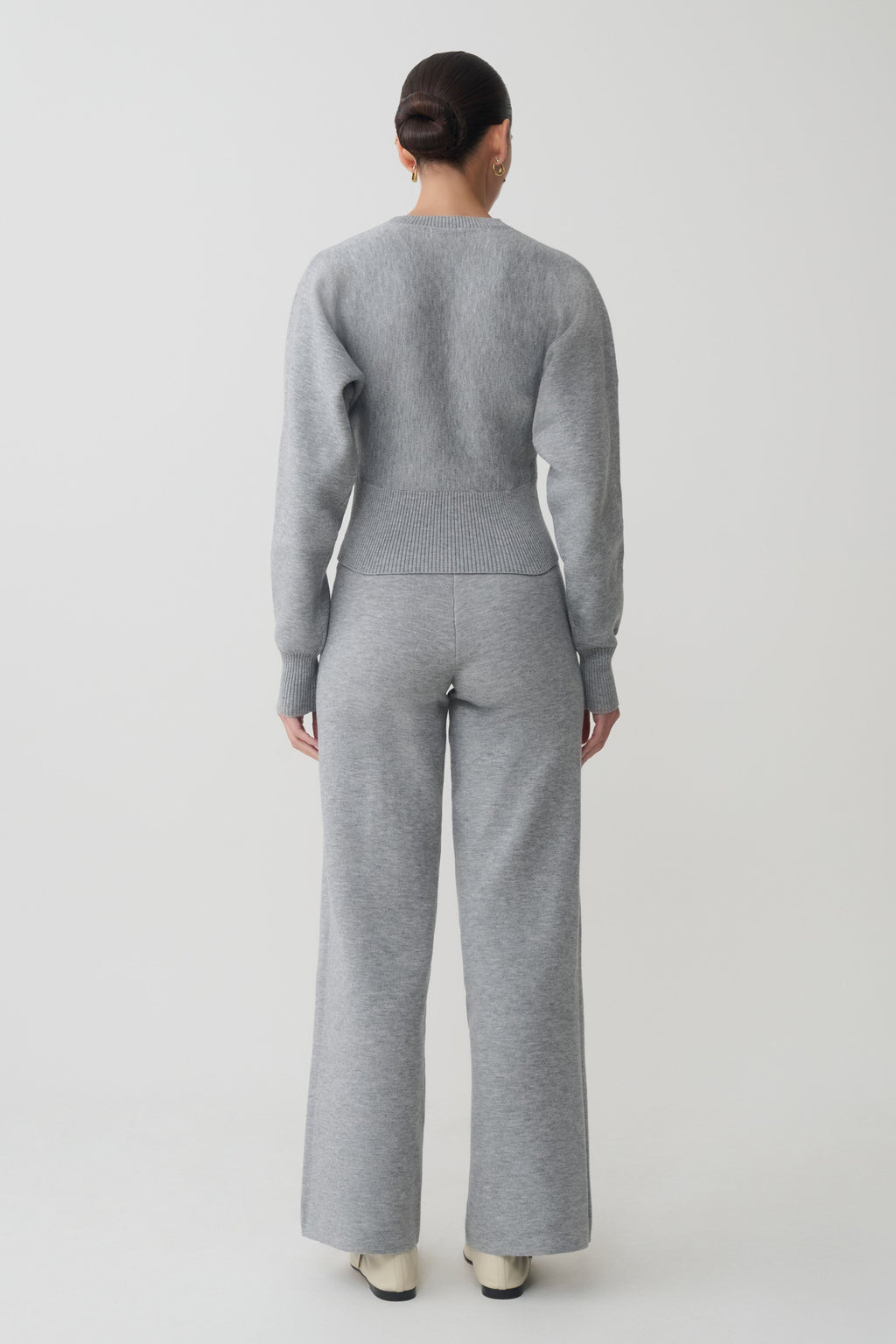 Ciaralee Cinched Waist Jumper - Grey Marle