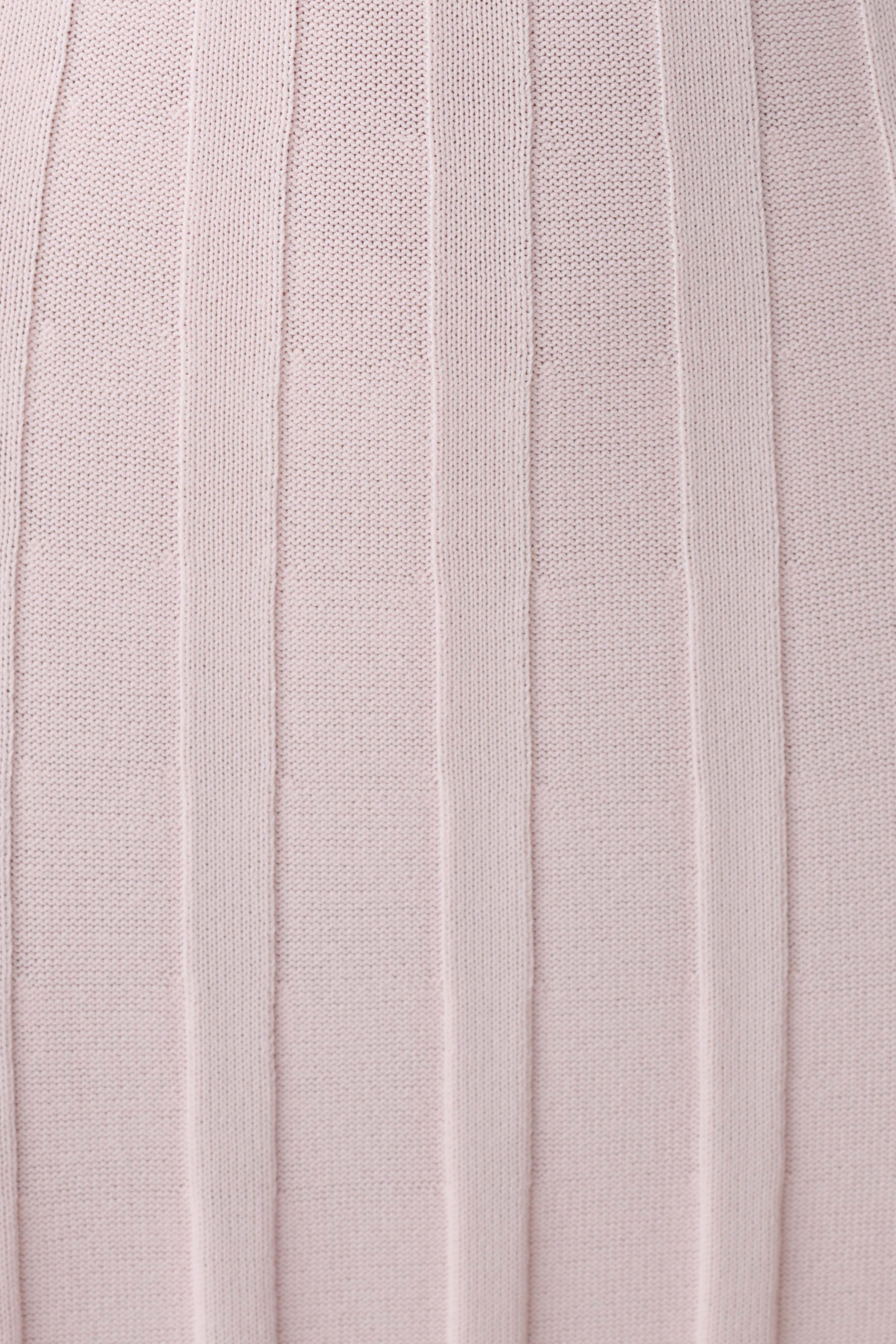 Pia Ribbed Strapless Maxi Dress - Baby Pink
