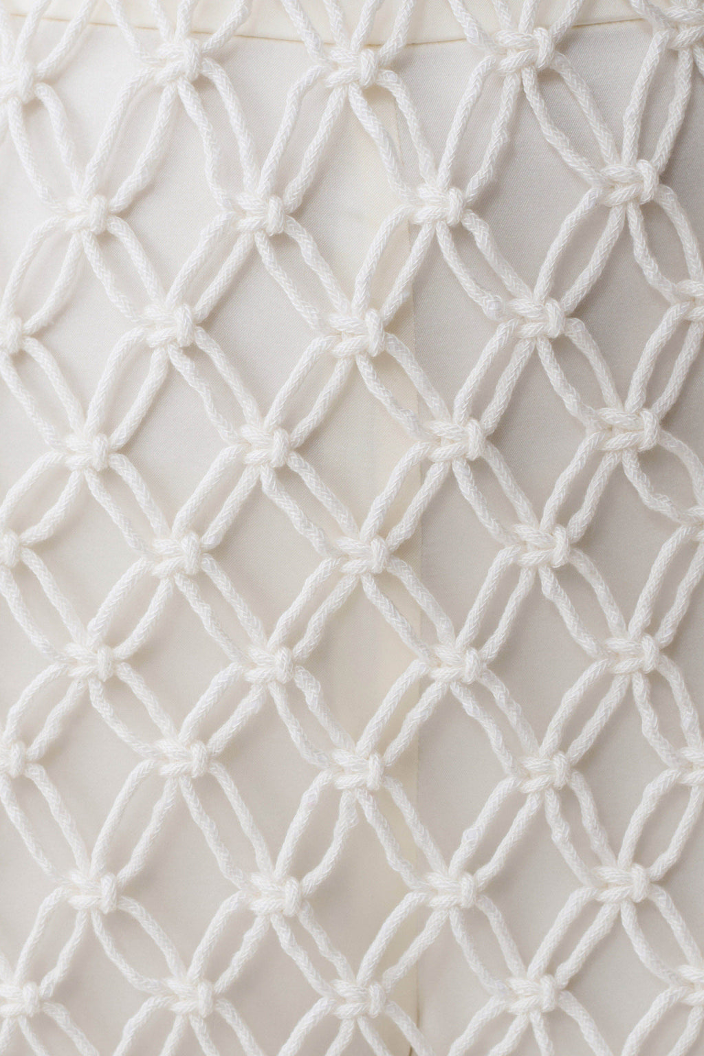 Devlin Macrame Tassel Mini Dress - Ivory