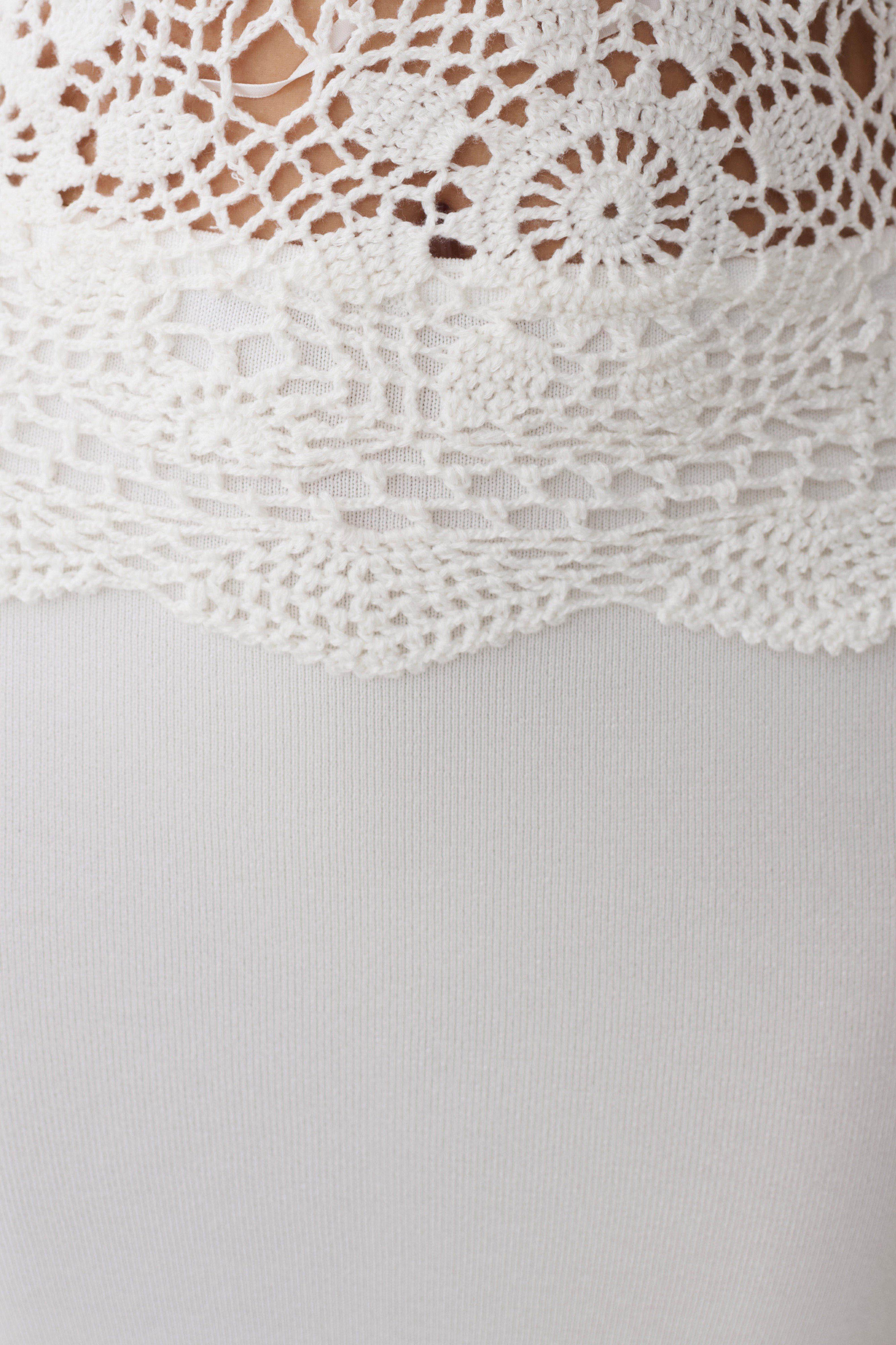 Tessie Knit & Crochet Maxi Dress - Ivory