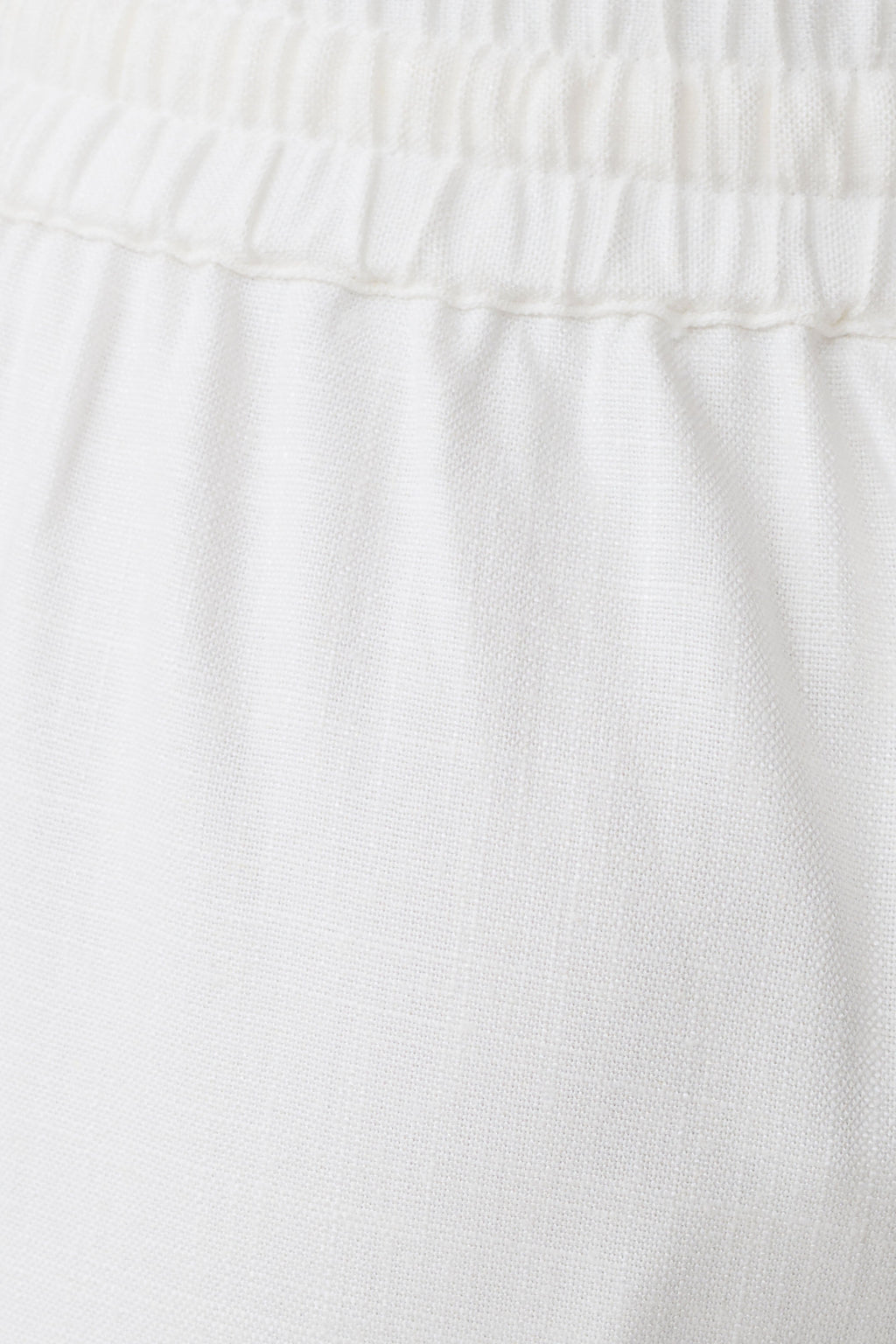 Selena Linen Straight Leg Pant - White