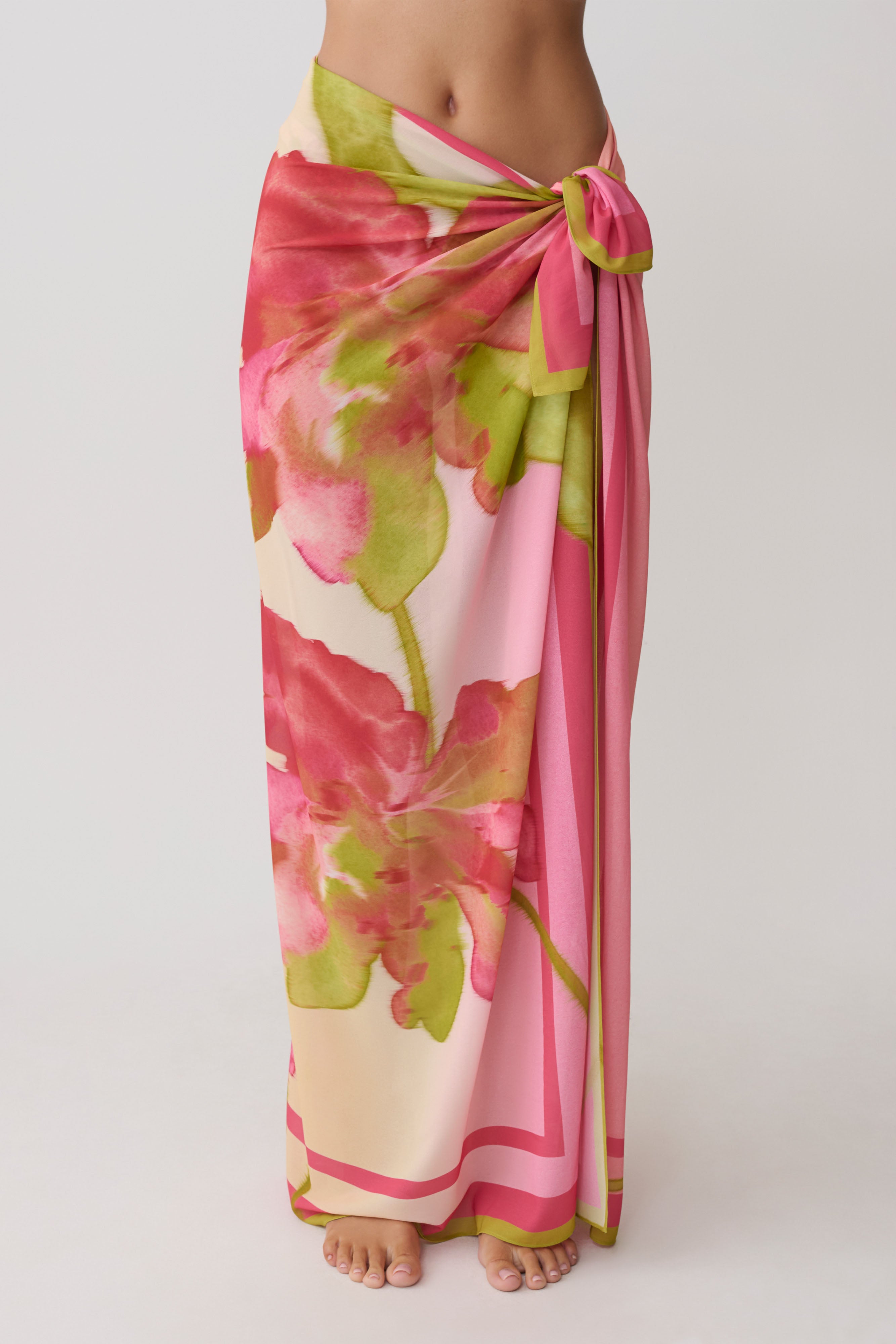 Nena Printed Sarong - Camillea Flower Print
