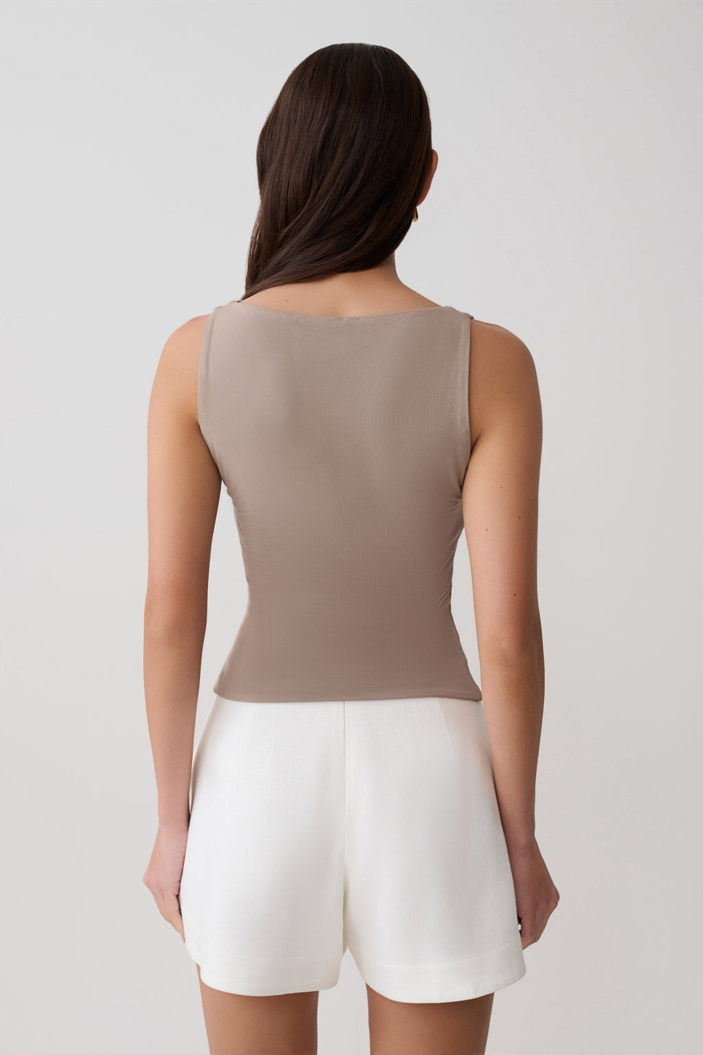 Nicolette Sleeveless Tank Top - Neutral