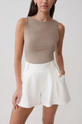 Nicolette Sleeveless Tank Top - Neutral