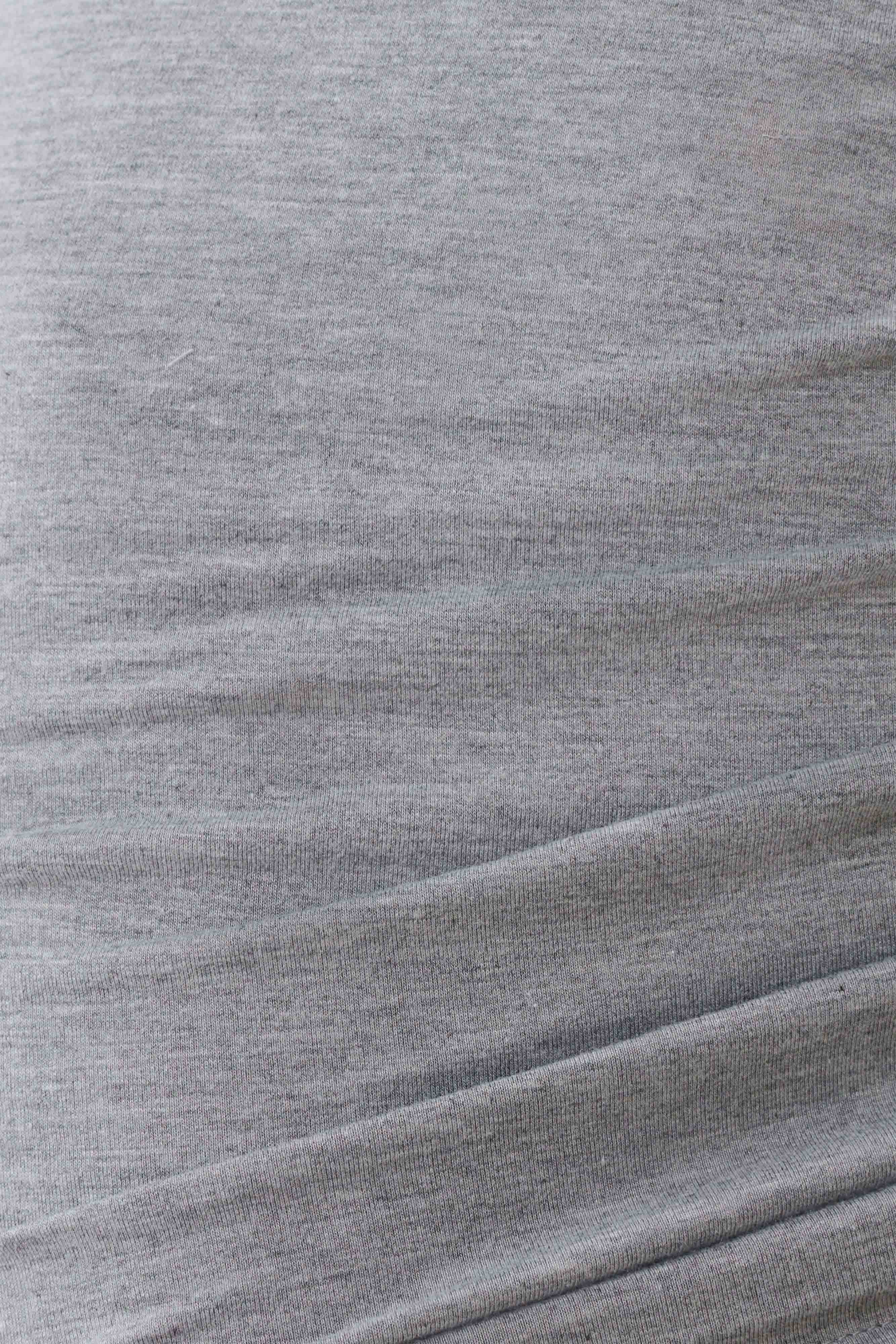 Keaton Modal Straight Leg Overlay Pant - Grey Marle